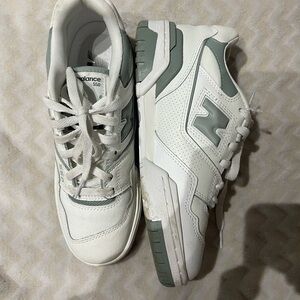 New Balance 550 White and Gray Shoes